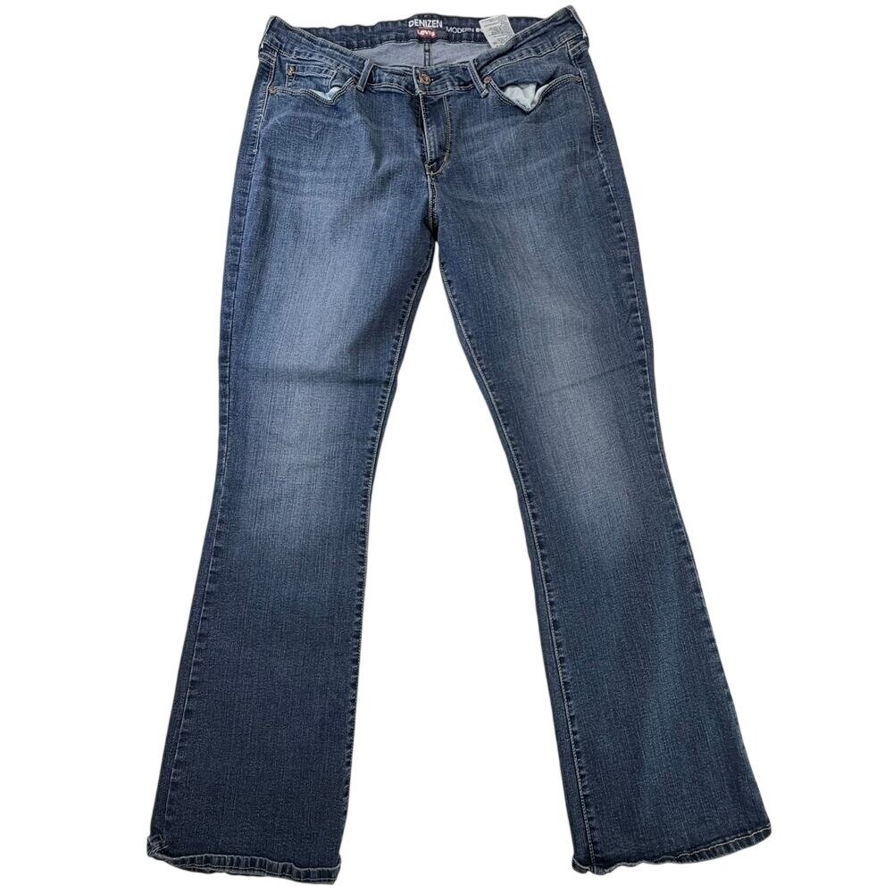 Levi's‎ Women's Denzien Modern Boot Cut Blue Denim Jeans Size 34x32